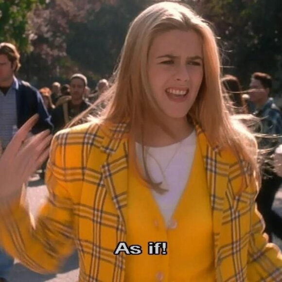 Clueless "AS IF" Puffy Extra Large‎ Patch - Picture 2 of 3